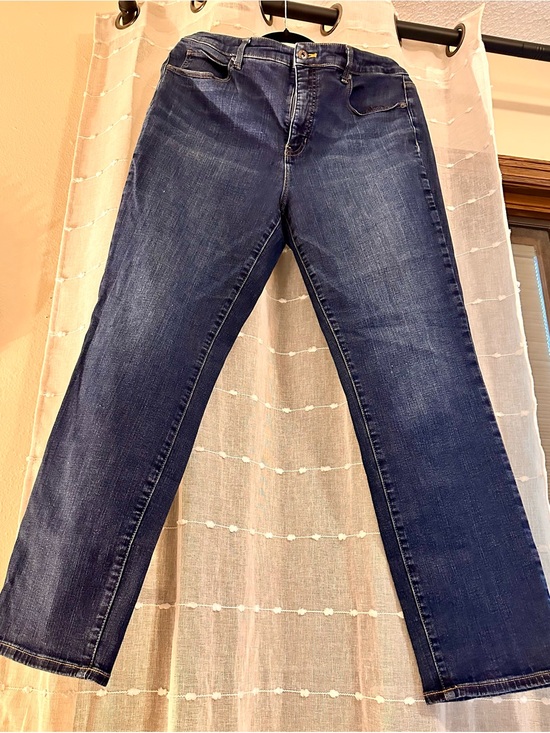Talbots Denim - Talbots Women's Dark Blue Straight-Leg Jeans